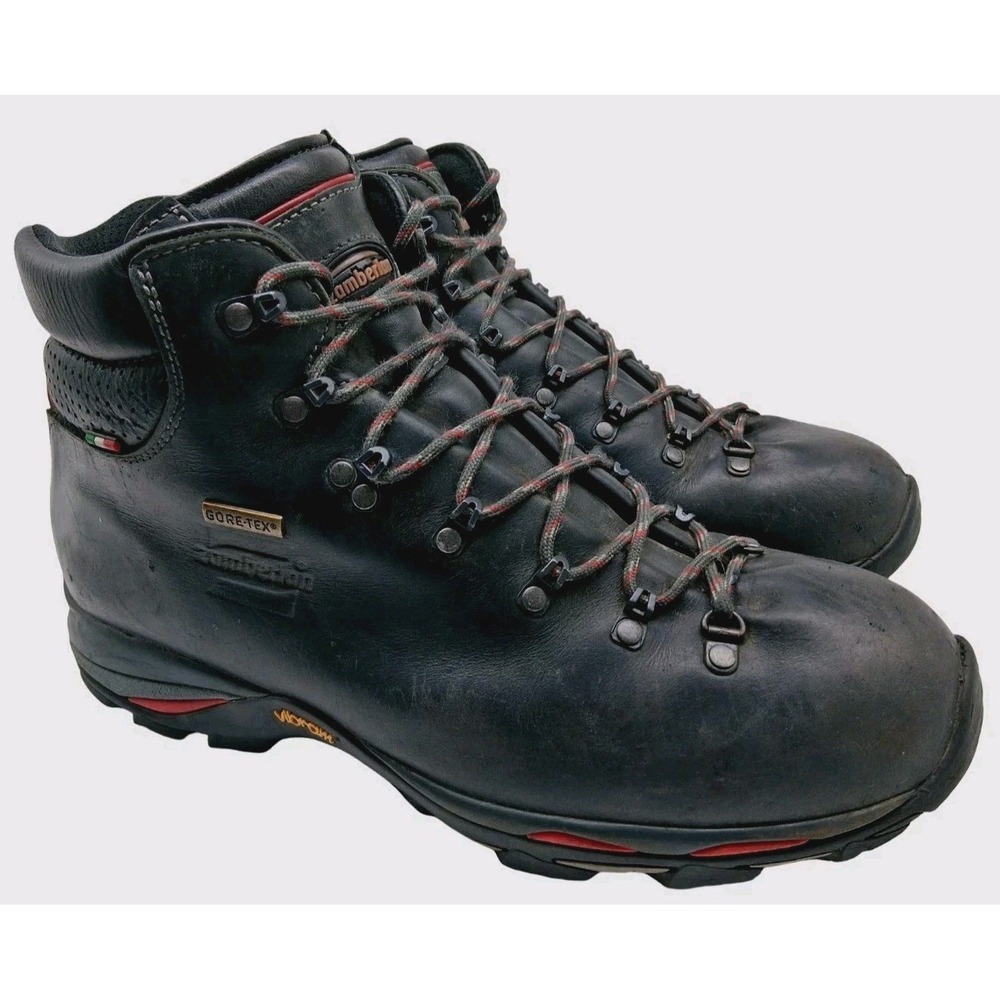 Zamberlan Hiking Boots Mens Size 13 Black Vibram Gore-Tex Waterproof Italy